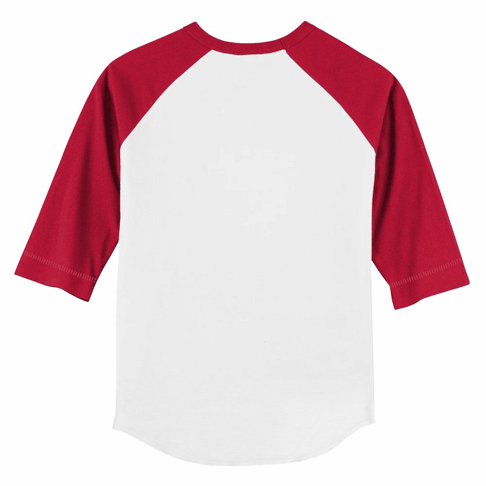 Cincinnati Reds Tiny Turnip Youth Baseball Flag 3/4-Sleeve Raglan T-Shirt - White/Red
