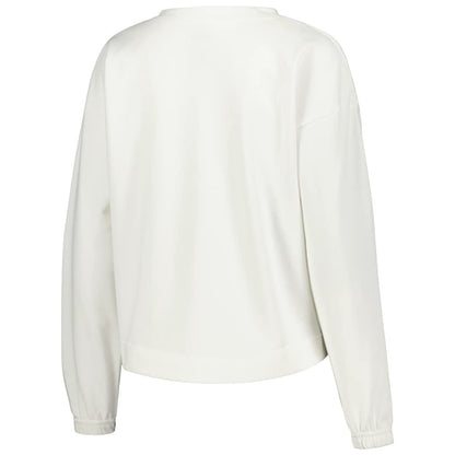 Brooklyn Nets Concepts Sport Women's Sunray Notch Neck Long Sleeve Top - White discount