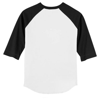 Baltimore Orioles Tiny Turnip Youth Baseball Tear 3/4-Sleeve Raglan T-Shirt - White/Black