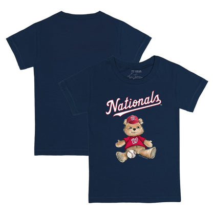Washington Nationals Tiny Turnip Youth Teddy Boy T-Shirt - Navy