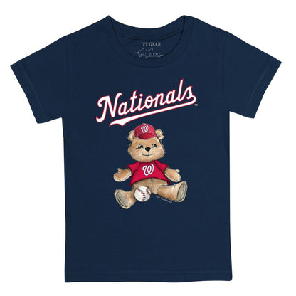 Washington Nationals Tiny Turnip Youth Teddy Boy T-Shirt - Navy