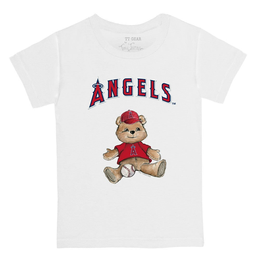 Los Angeles Angels Tiny Turnip Youth Teddy Boy T-Shirt - White