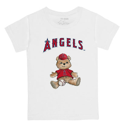Los Angeles Angels Tiny Turnip Youth Teddy Boy T-Shirt - White