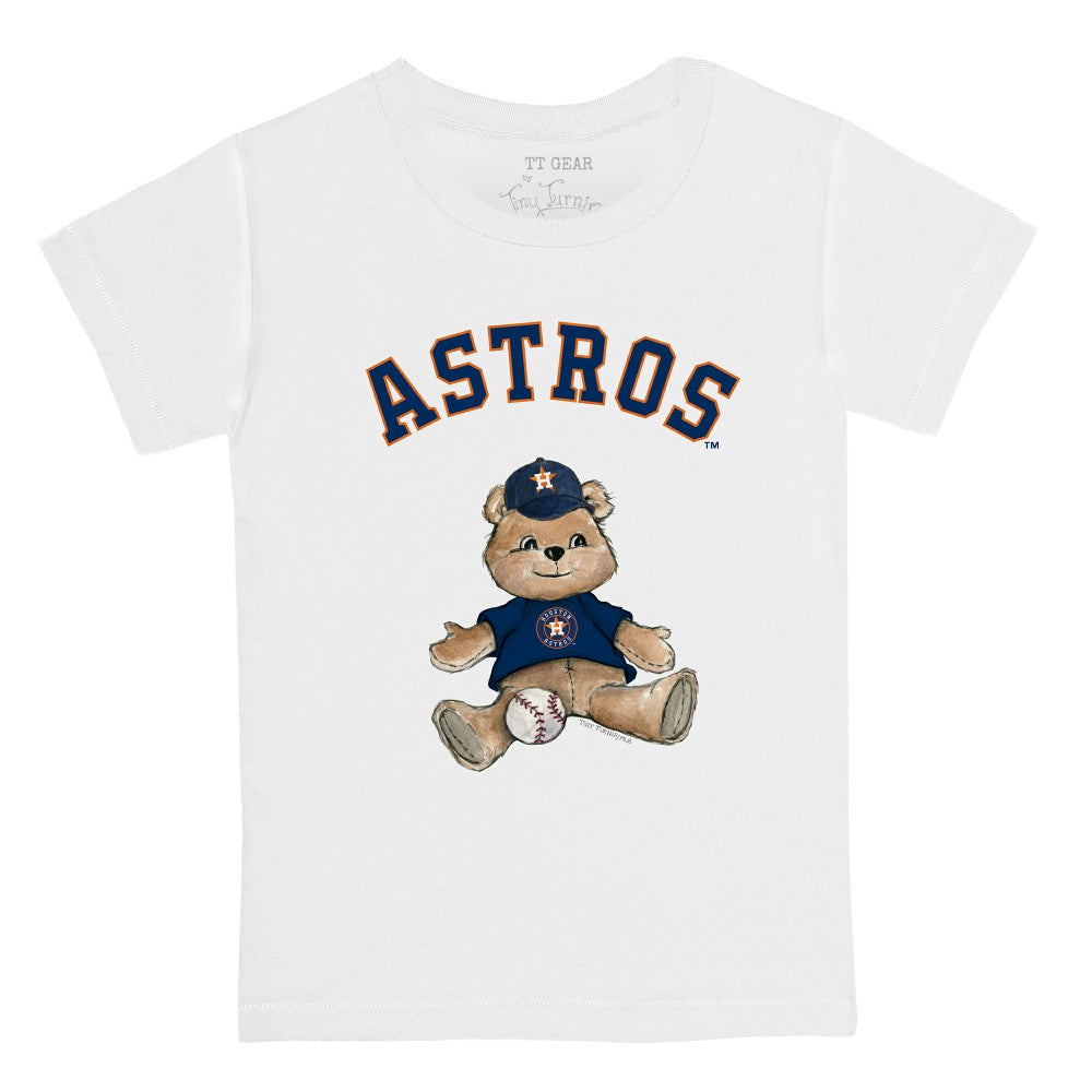 Houston Astros Tiny Turnip Youth Teddy Boy T-Shirt - White