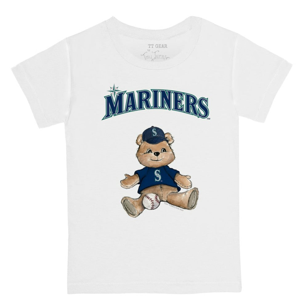 Seattle Mariners Tiny Turnip Youth Teddy Boy T-Shirt - White