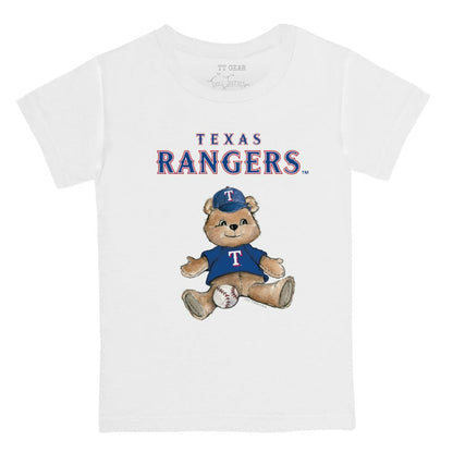 Texas Rangers Tiny Turnip Youth Teddy Boy T-Shirt - White