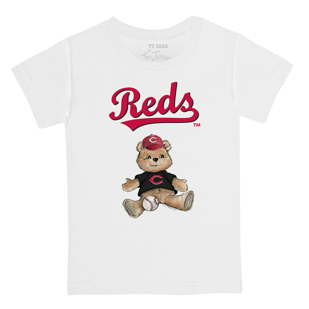 Cincinnati Reds Tiny Turnip Youth Teddy Boy T-Shirt - White