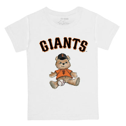 San Francisco Giants Tiny Turnip Youth Teddy Boy T-Shirt - White