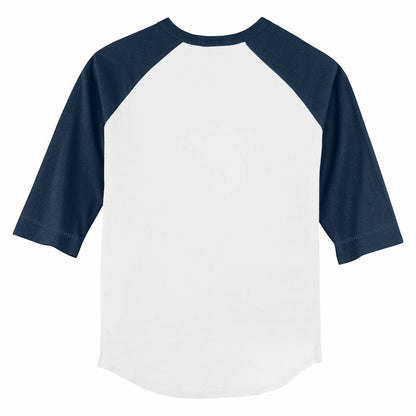 Houston Astros Tiny Turnip Youth Fastball 3/4-Sleeve Raglan T-Shirt - White/Navy