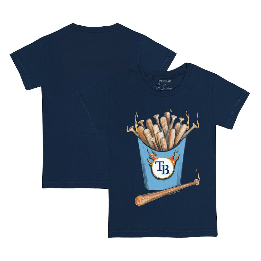 Tampa Bay Rays Tiny Turnip Youth Hot Bats T-Shirt - Navy