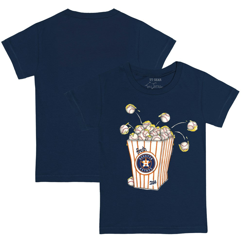 Houston Astros Tiny Turnip Youth Popcorn T-Shirt - Navy