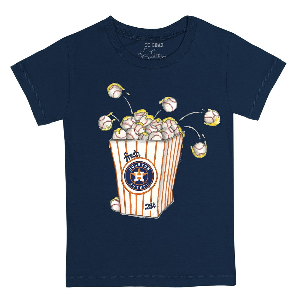 Houston Astros Tiny Turnip Youth Popcorn T-Shirt - Navy