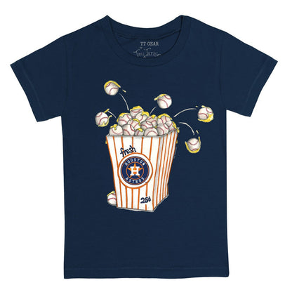 Houston Astros Tiny Turnip Youth Popcorn T-Shirt - Navy
