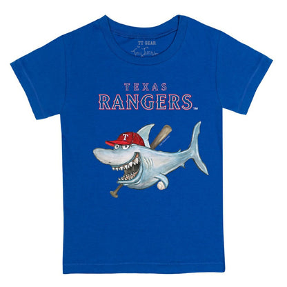 Texas Rangers Tiny Turnip Youth Shark T-Shirt - Royal