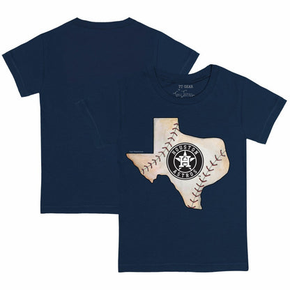 Houston Astros Tiny Turnip Youth State Outline T-Shirt - Navy