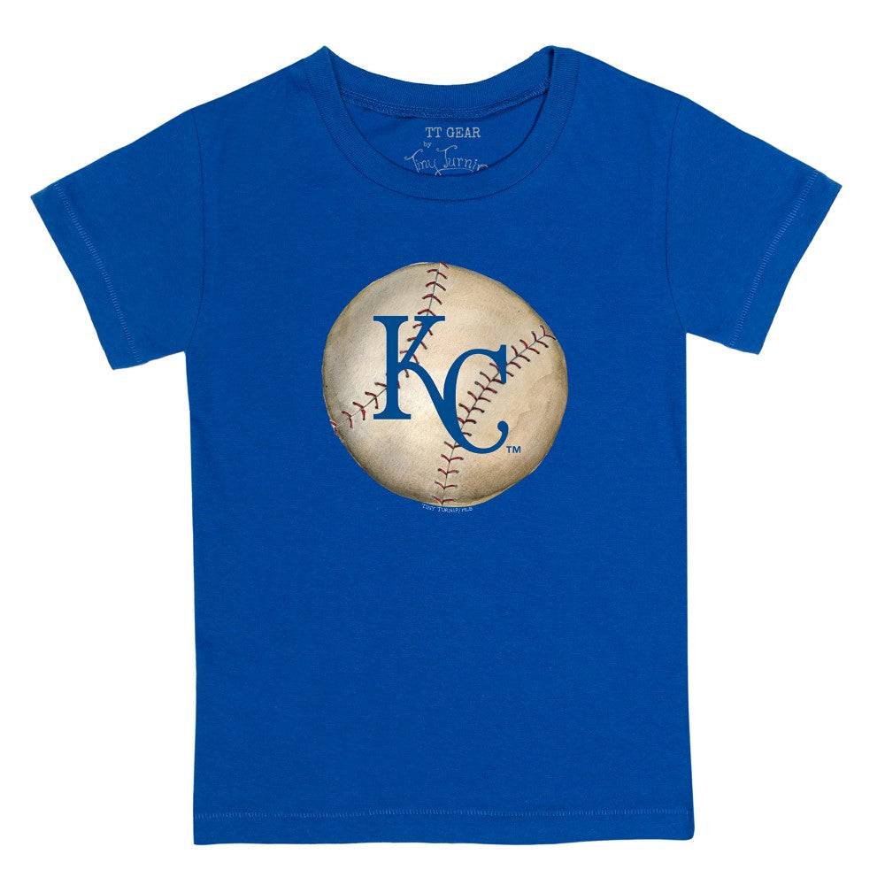 Kansas City Royals Tiny Turnip Youth Stitched Baseball T-Shirt - Royal
