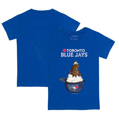 Toronto Blue Jays Tiny Turnip Youth Sundae Helmet T-Shirt - Royal