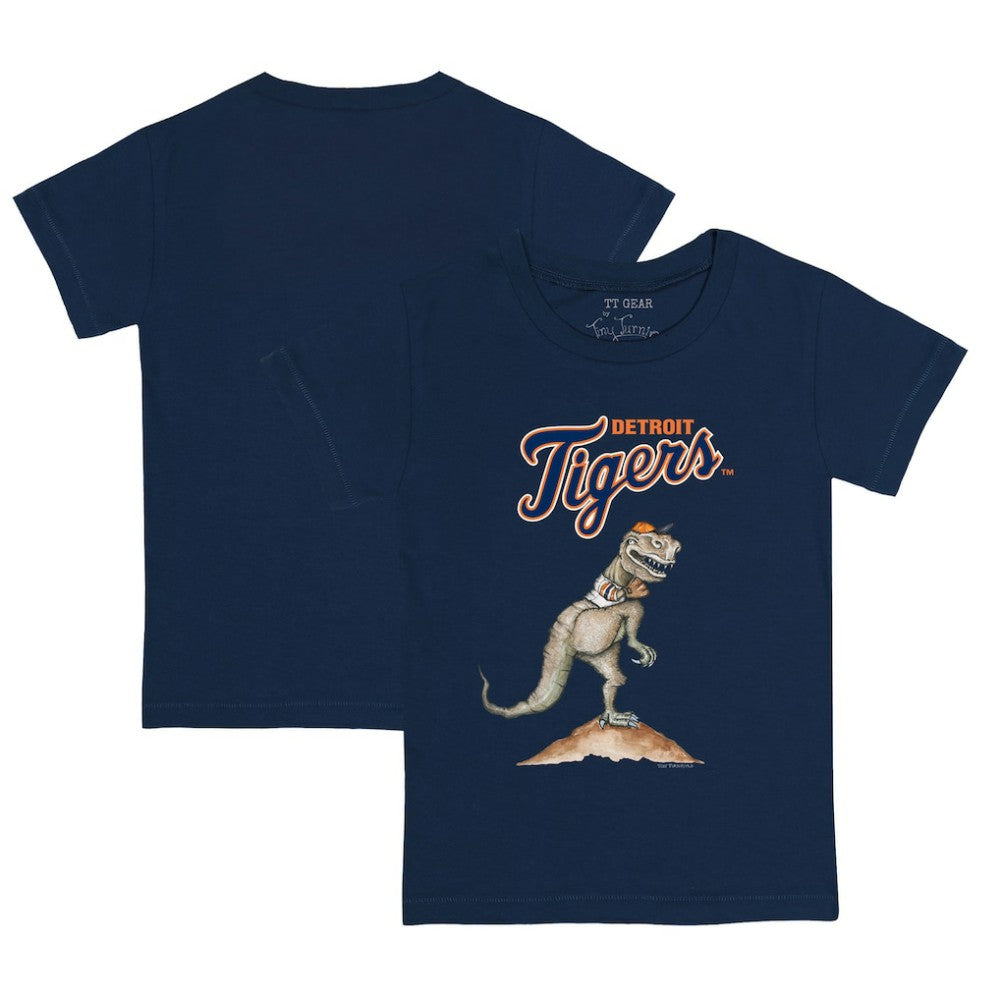 Detroit Tigers Tiny Turnip Youth TT Rex T-Shirt - Navy