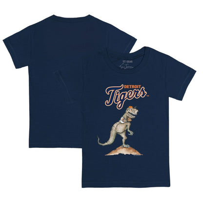 Detroit Tigers Tiny Turnip Youth TT Rex T-Shirt - Navy