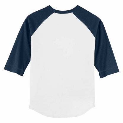 Milwaukee Brewers Tiny Turnip Youth Unicorn 3/4-Sleeve Raglan T-Shirt - White/Navy