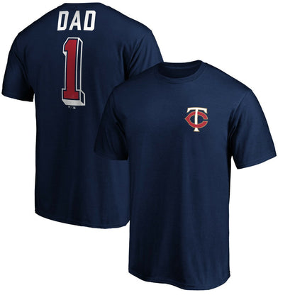 Minnesota Twins Number One Dad T-Shirt - Navy