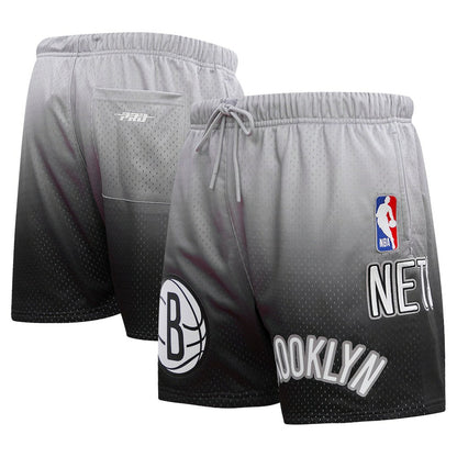 Brooklyn Nets Pro Standard Ombre Mesh Shorts - Black/Gray shop