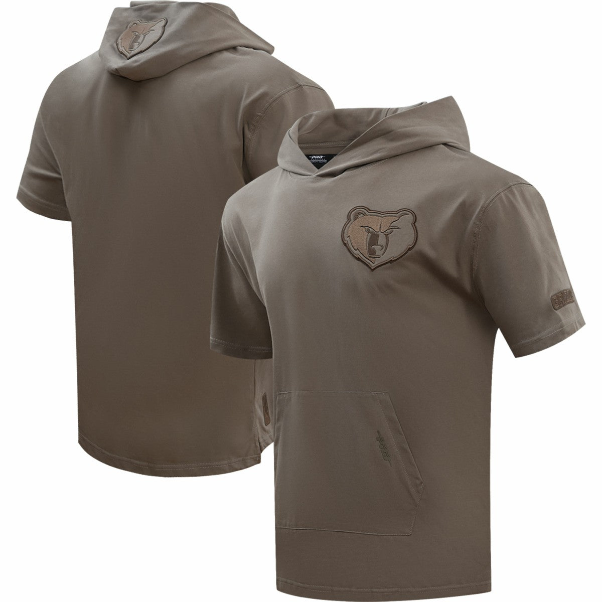 Memphis Grizzlies Pro Standard Neutrals Short Sleeve Pullover Hoodie - Brown cheap