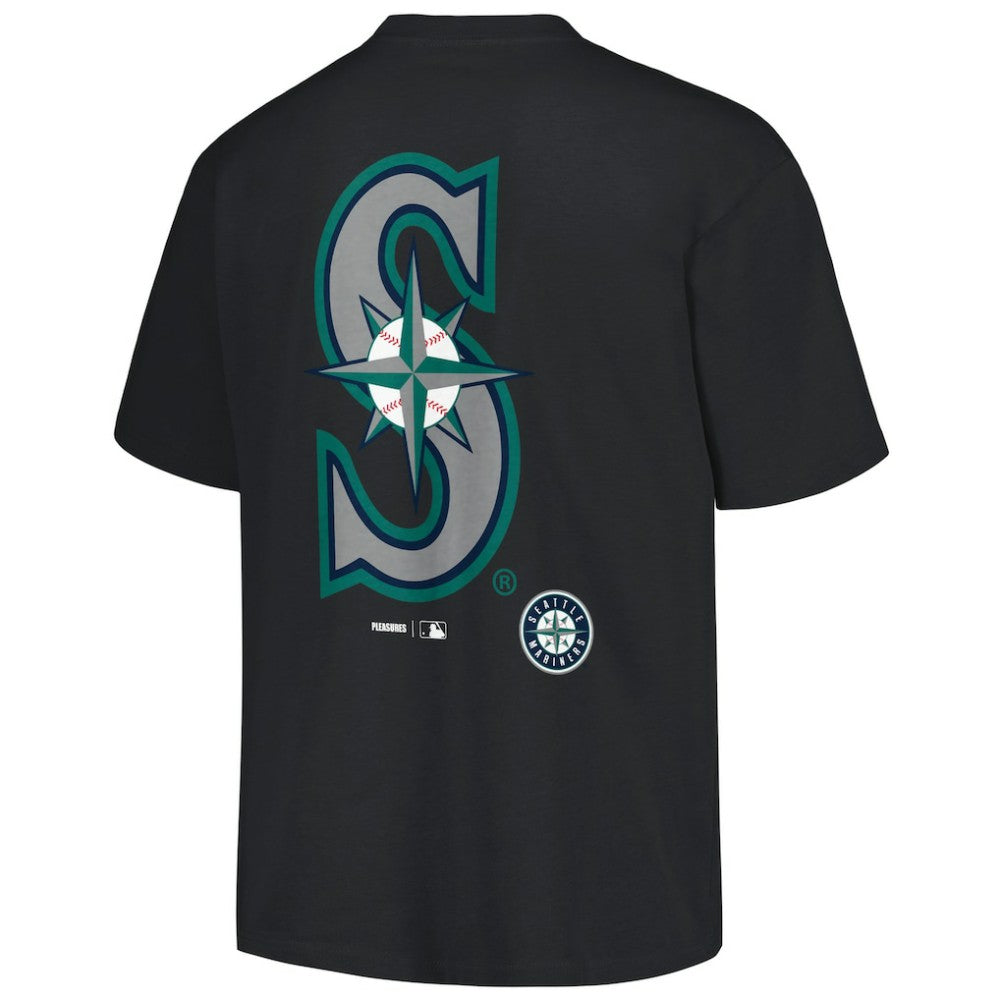 Seattle Mariners PLEASURES Ballpark T-Shirt - Black