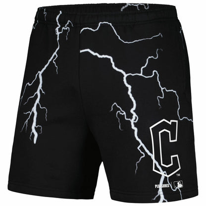 Cleveland Guardians PLEASURES Lightning Shorts - Black