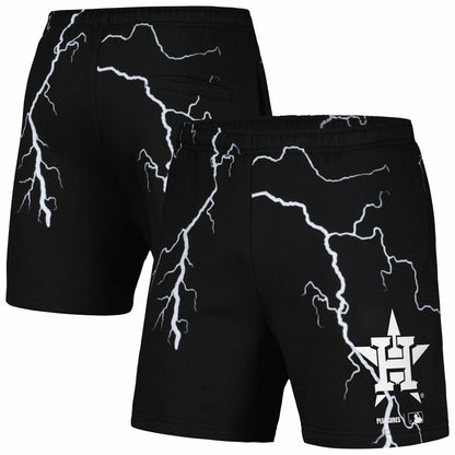 Houston Astros PLEASURES Lightning Shorts - Black