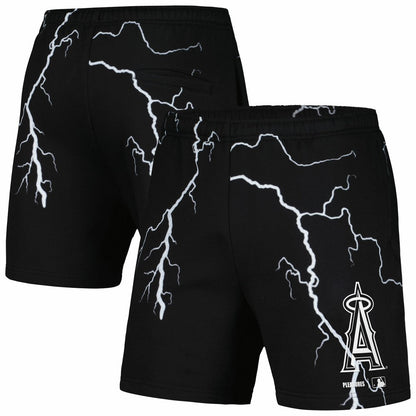 Los Angeles Angels PLEASURES Lightning Shorts - Black