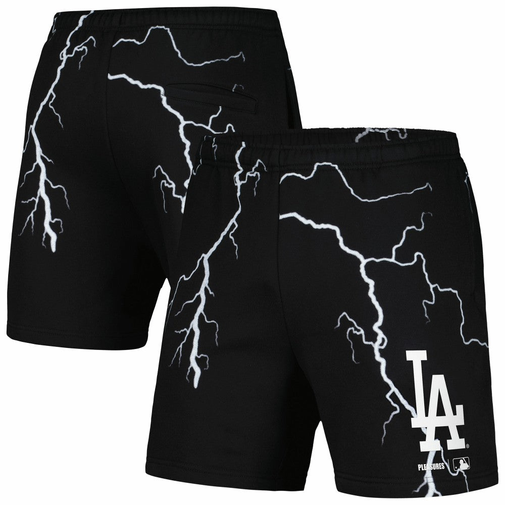 Los Angeles Dodgers PLEASURES Lightning Shorts - Black