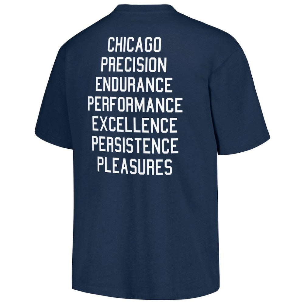 Chicago Cubs PLEASURES Precision T-Shirt - Navy