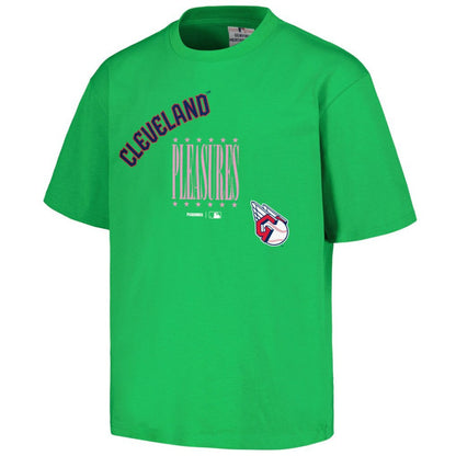 Cleveland Guardians PLEASURES Repurpose T-Shirt - Green