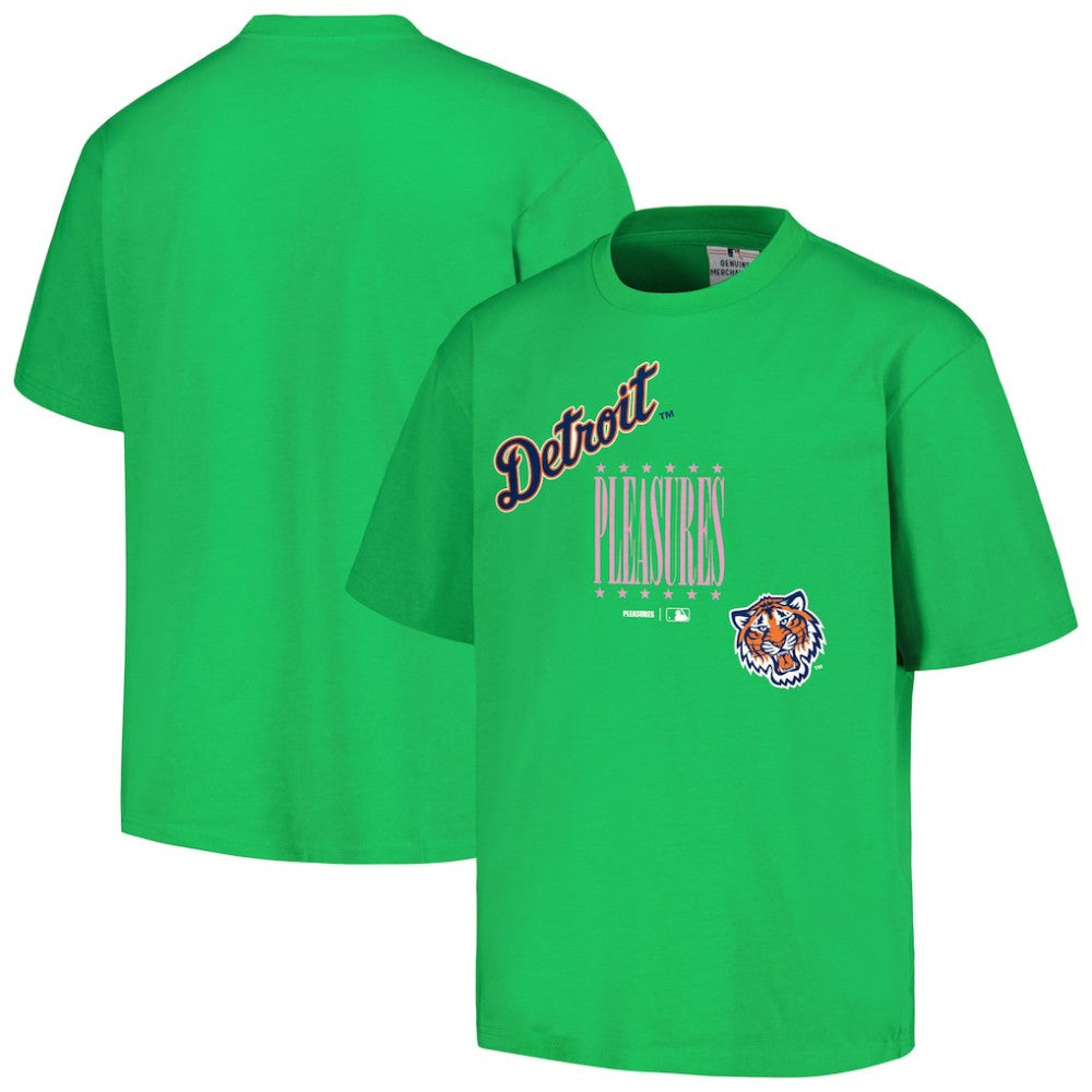 Detroit Tigers PLEASURES Repurpose T-Shirt - Green