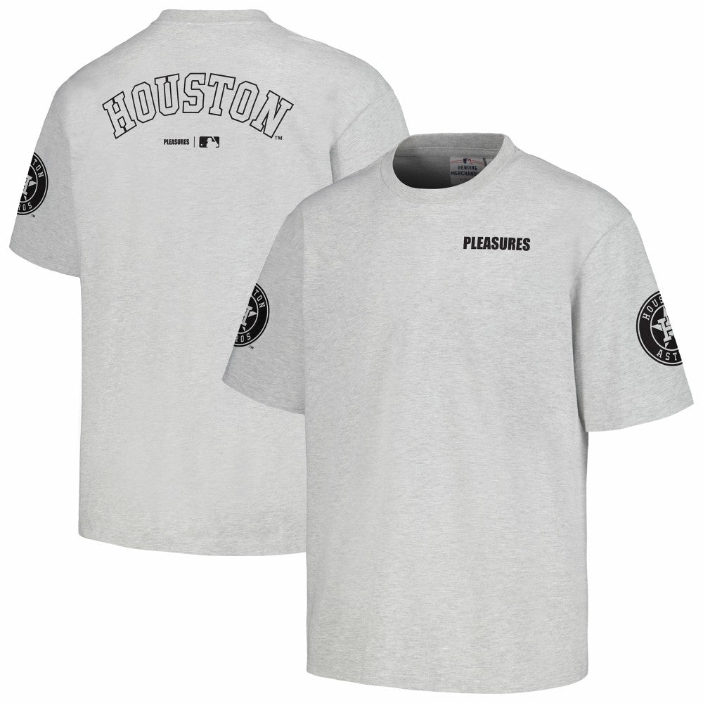 Houston Astros PLEASURES Team T-Shirt - Gray