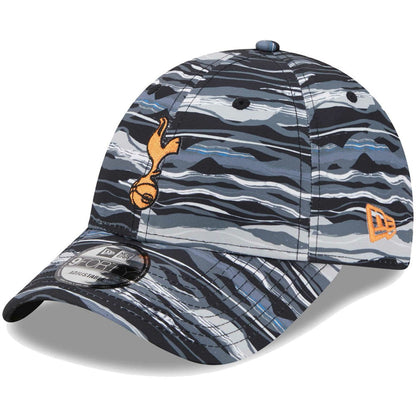 Tottenham Hotspur New Era Wave All Over Print 9FORTY Adjustable Hat - Black | New Era sale