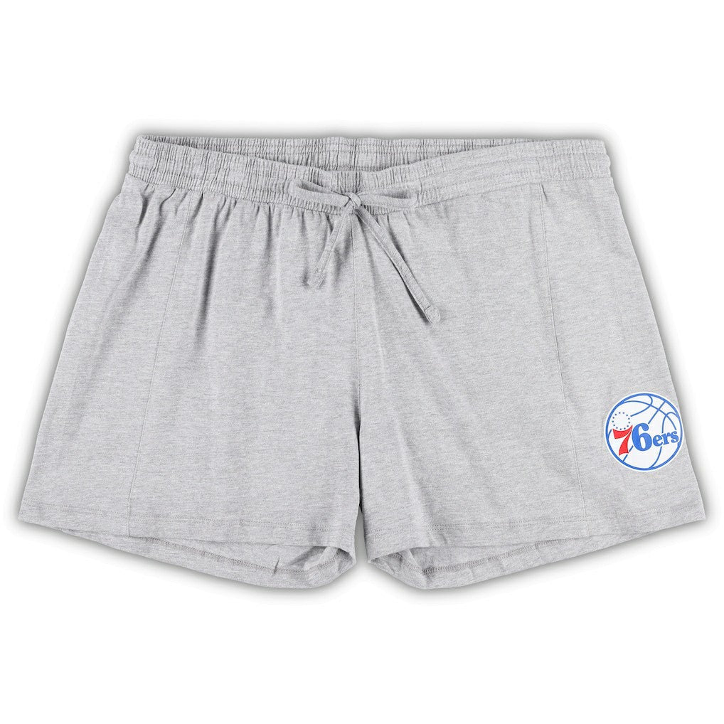 Philadelphia 76ers Women's Plus Size T-Shirt & Shorts Combo Set - Royal/Heather Gray | Fanatics on sale