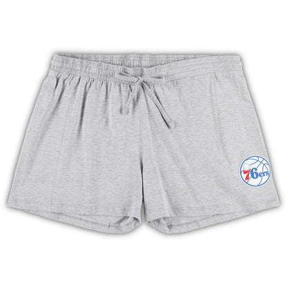 Philadelphia 76ers Women's Plus Size T-Shirt & Shorts Combo Set - Royal/Heather Gray | Fanatics on sale