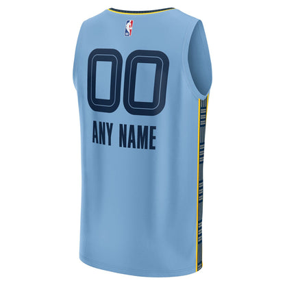 Memphis Grizzlies Custom Fast Break Jersey - Statement Edition - Light Blue | Fanatics sale