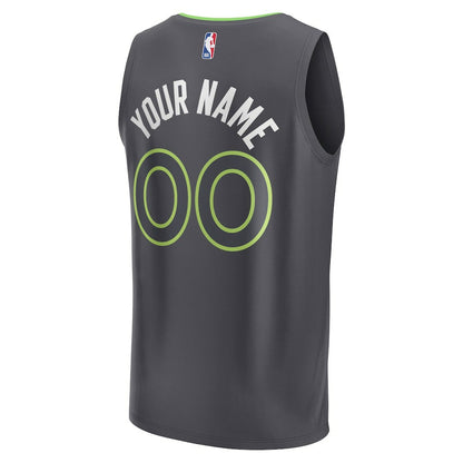 Minnesota Timberwolves Youth Custom Fast Break Jersey - Statement Edition - Black | Fanatics discount