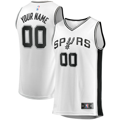 San Antonio Spurs Fast Break Custom Replica Jersey - Association Edition - White | Fanatics cheap