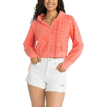 St. Louis Cardinals Lusso Women's Tabitha Cheetah Terry Full-Zip Sweatshirt - Pink