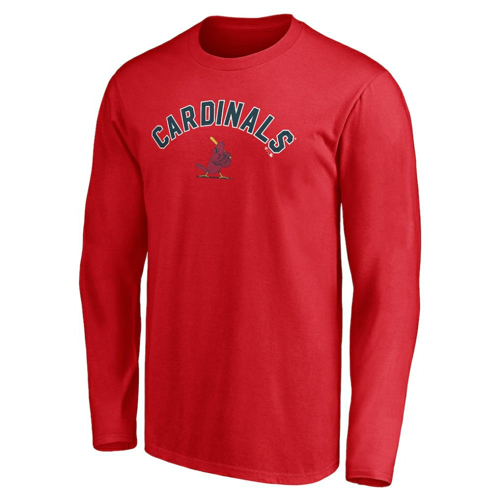 St. Louis Cardinals Personalized Cooperstown Collection Winning Streak Long Sleeve T-Shirt - Red