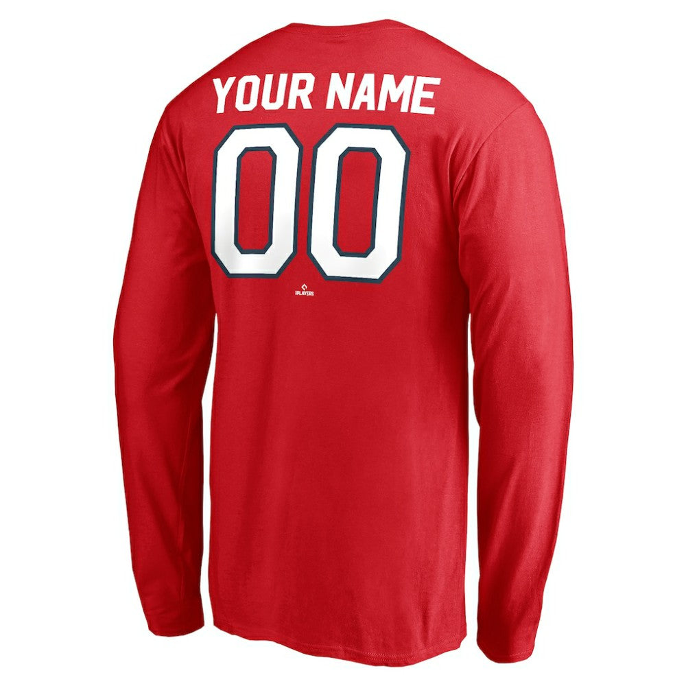 Washington Nationals Personalized Cooperstown Collection Winning Streak Long Sleeve T-Shirt - Red