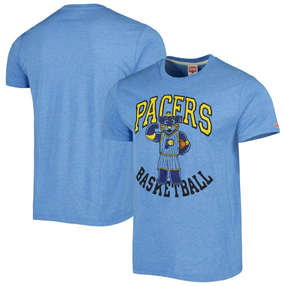 Indiana Pacers Homage Unisex Team Mascot Tri-Blend T-Shirt - Light Blue discount