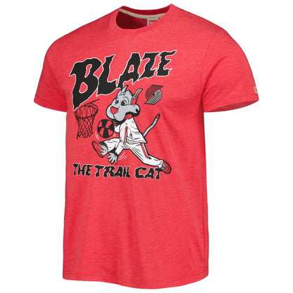Portland Trail Blazers Homage Unisex Team Mascot Tri-Blend T-Shirt - Red discount
