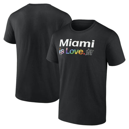 Miami Marlins City Pride T-Shirt - Black
