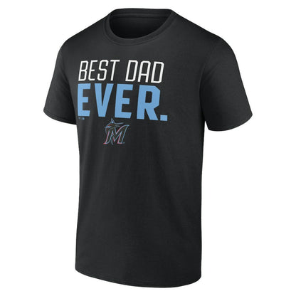 Miami Marlins Best Dad Ever T-Shirt - Black