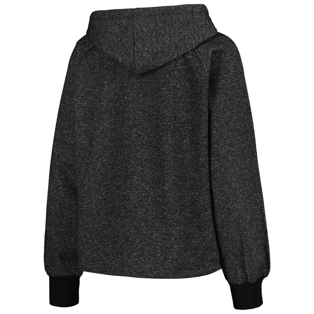New York Mets DKNY Sport Women's Debbie Dolman Raglan Pullover Hoodie - Black